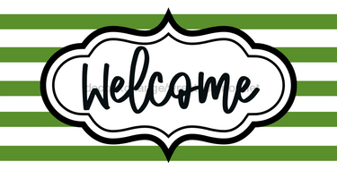 St Patricks Day Welcome Sign Dco-00723 For Wreath 6X12 Metal
